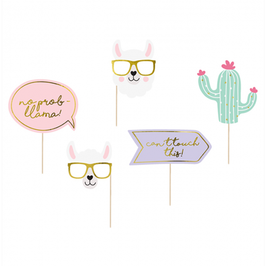 1 Photobooth Set - Lama be cool