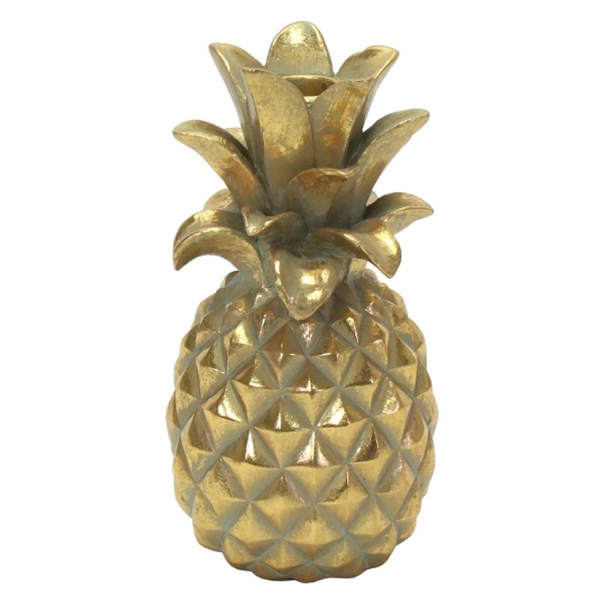Kerzenhalter Ananas Gold, H21cm