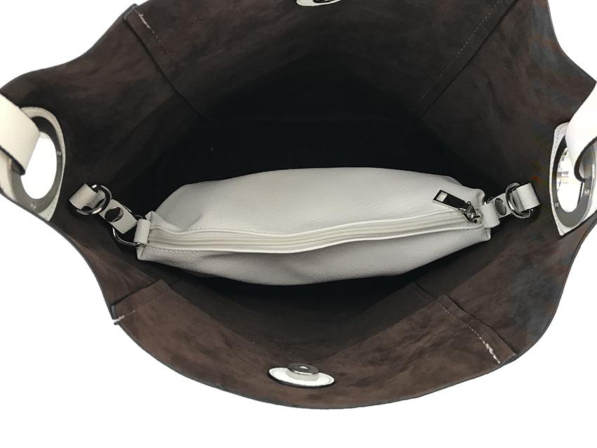 Handtasche Bucket Daily weiss
