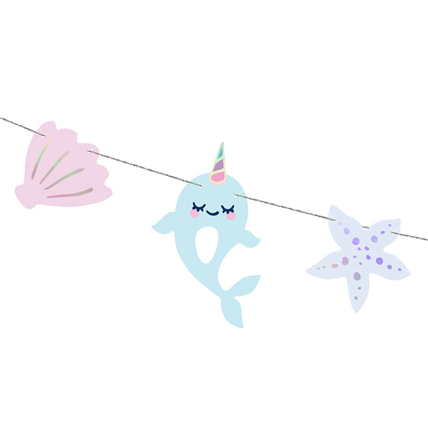 1 Girlande - 1m - Narwhal