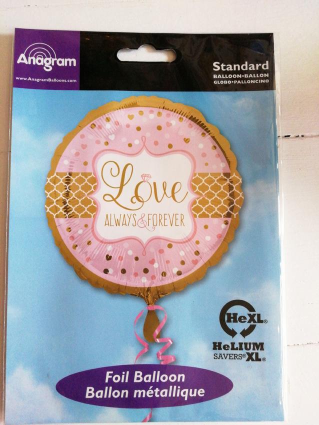 Love rosa-gold Ballon 45cm