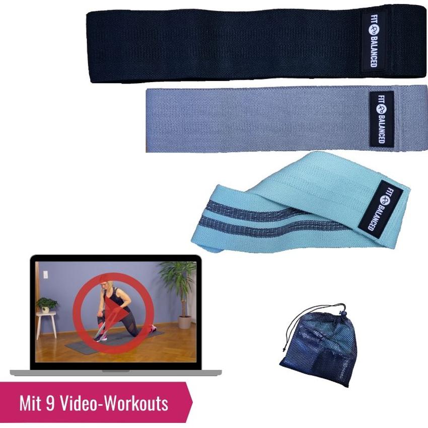 Premium-Minibands + Workout-Bundle
