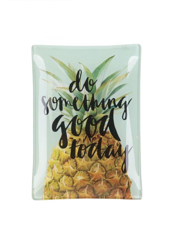 Love Plates, Glasteller M, do something good today. Marke: Gift Company; online kaufen.