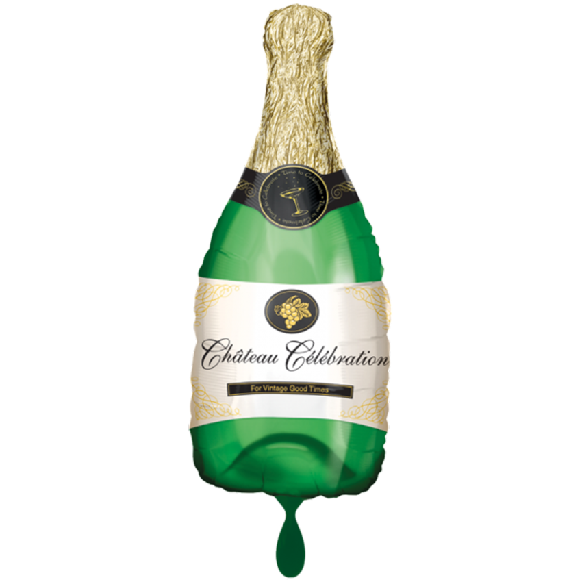 1 Ballon XXL - Champagne Bottle