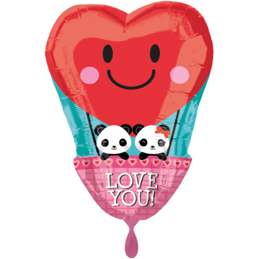 1 Ballon - Panda Love - Ø 50cm