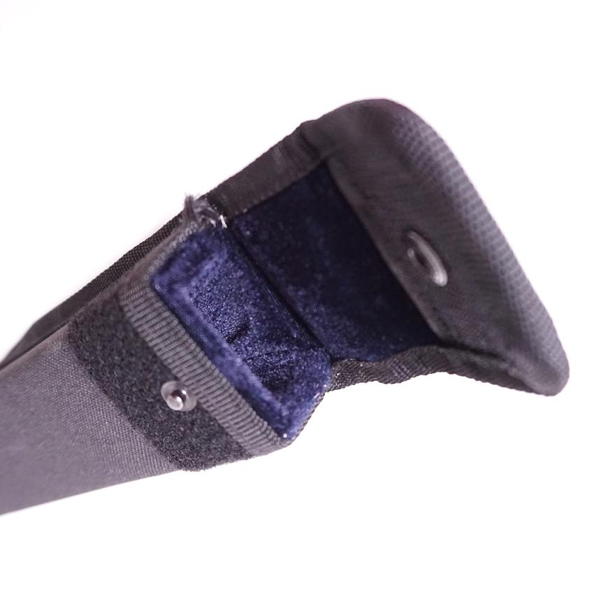 Set: Blue violin flight case, LOVE tape, bow case / Dunkelblaues Violin Travel Case, blaue LOVE-Bänder, Bogenetui