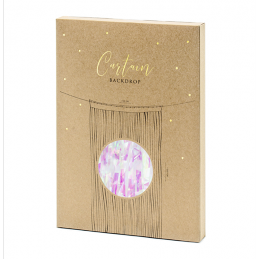 1 Glittervorhang - 2,5m – Iridescent