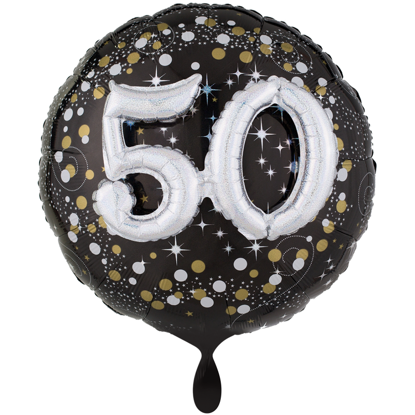 1 Ballon XXL - Sparkling Birthday 50