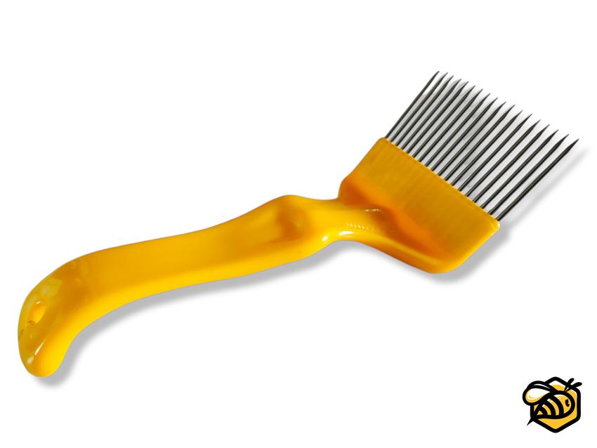 Entdeckelungsgabel mit 18 Nadeln aus Edelstahl und Kunststoff