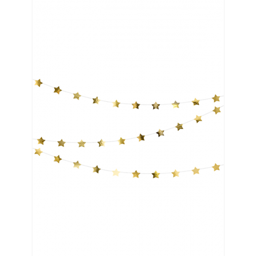 1 Sternengirlande - 3,6m - Gold