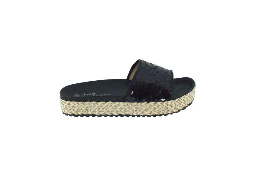 Sommersandale Lucca mit Plateausohle (40 EU, silber)