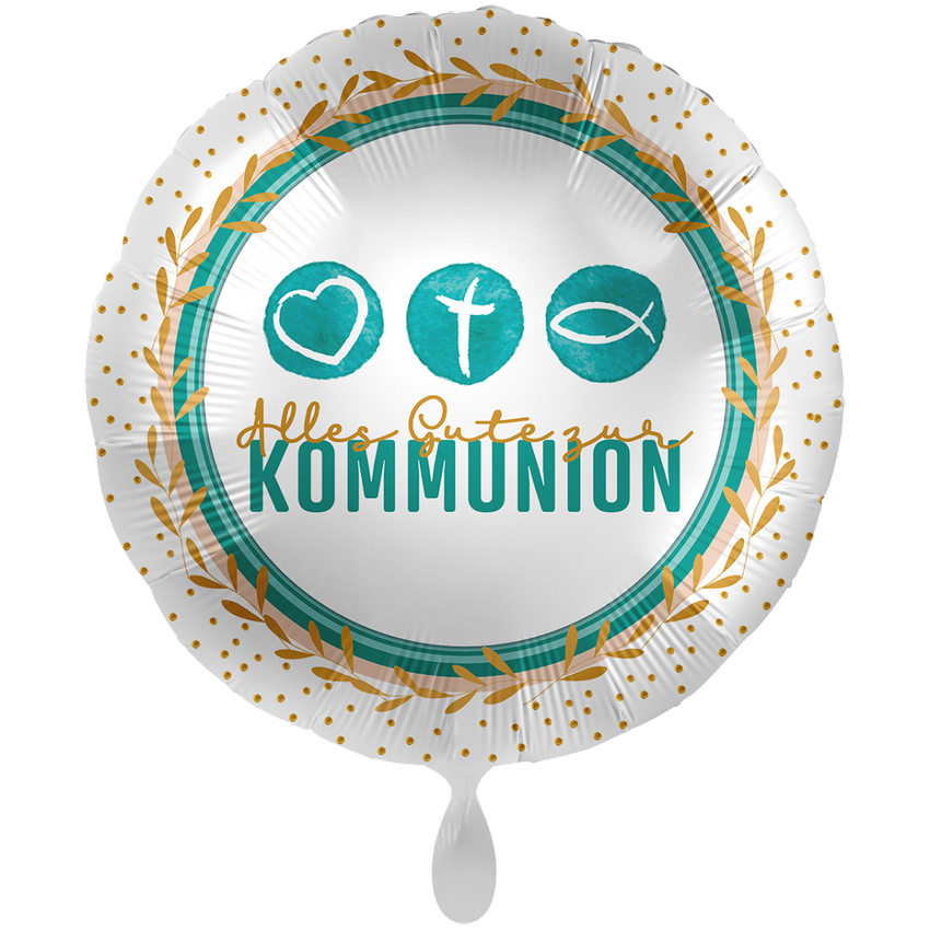  1 Ballon XXL - Kommunion Symbols 
