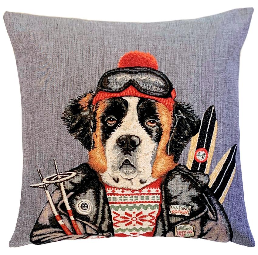 Kissen Ski Freunde Bernhardiner 45x45 cm von Mars & More jetzt online kaufen.