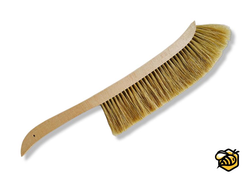Bienenbesen Premium mit gebogenem Holzgriff