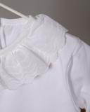 langärmeliges Mädchenshirt weiß