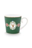 Pip Studio Tasse Love Birds Medallion Hirsch Dunkelgrün 300ml