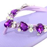 FlipFlop Flieder - Flieder  mit Neopren Clutch 