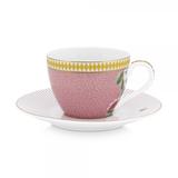 Pip Studio Espresso Cup & Saucer La Majorelle Pink 120ml