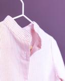 gestreiftes Jungenhemd Priesterkragen