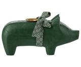 Schwein Kerzenhalter, Medium - Dark Green 