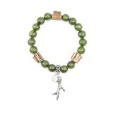 Hornperlen Armband "Jade" mit Rehgehörn 