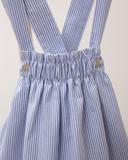 Rock mit weichem Bund, blau weiß gestreift