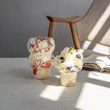 Eulenschnitt Double Bubble Glas Herz 