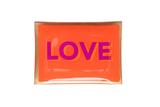 LOVE PLATES, GLASTELLER M, LOVE, ORANGE