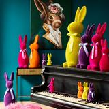 Hase m. Krone, magenta