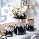 Baden Vase König schwarz 20 cm  