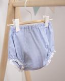 Set Filipa - Bloomer und Häubchen mit Spitzenbesatz