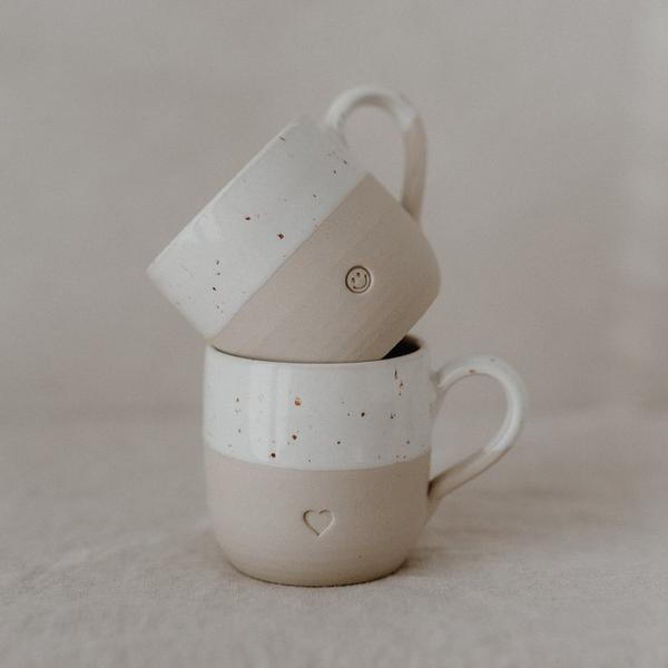 Eulenschnitt Cappuccino Tasse Herz