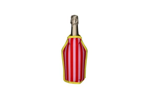 GiftCompany Froid, Kühlmanschette, Motiv: Streifen, rot/rosa/gelb