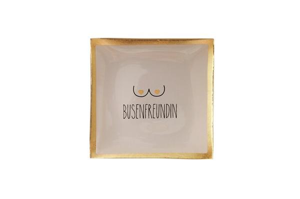 LOVE PLATES, GLASTELLER S, BUSENFREUNDIN, GOLDRAND, ROSA
