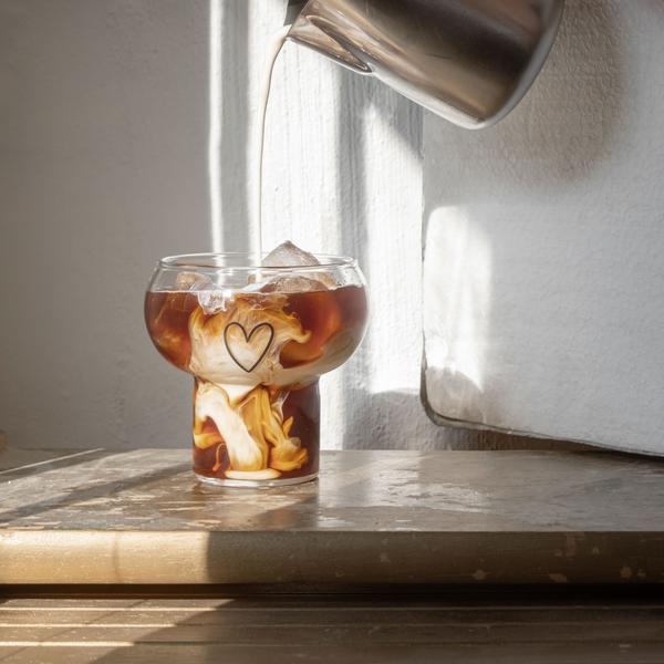 Eulenschnitt Bubble Glas Herz 