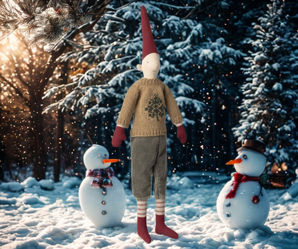 Maileg Pixy, Gr. 3 - Boy - Hose und Strickpullover 