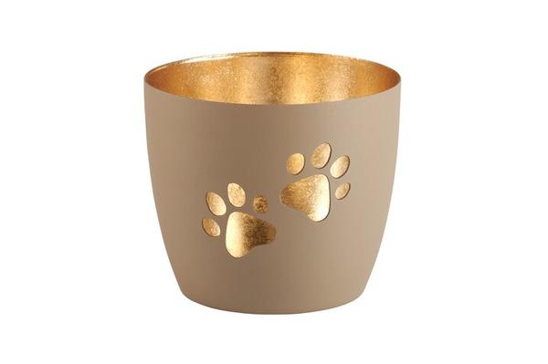 MADRAS, WINDLICHT, M, MOTIV: PFOTEN, SANDSTONE/GOLD