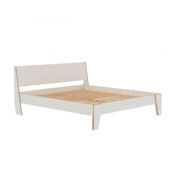 Holzbett in weiß 90x200 cm skandinavisches Design