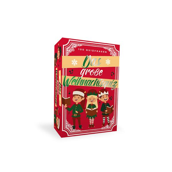 Gesellschaftsspiel Weihnachtsquiz kleines Weihnachtsgeschenk für Kollegen