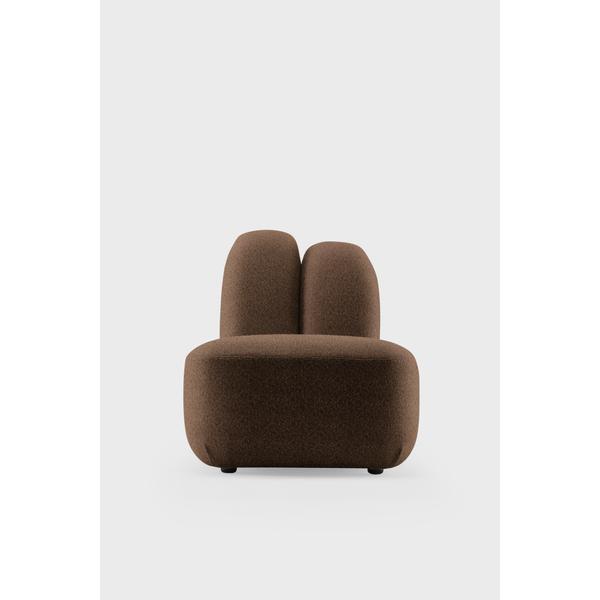Designersessel BUNNY im modernen Design in braun