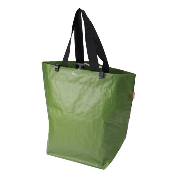 Fahrradtasche grün mit Branding
