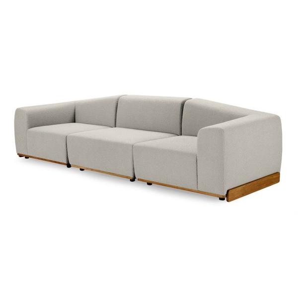 3er-Sofa Wohnzimmer beige