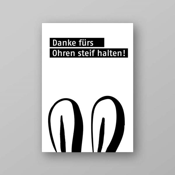 Grußkarte Ostern für Mitarbeiter - danke sagen