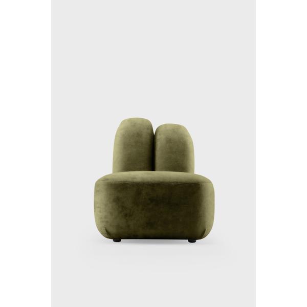 Designersessel BUNNY im modernen Design in grün
