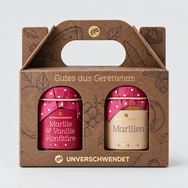 vegane Feinkost Geschenkidee mit Branding zu Weihnachten