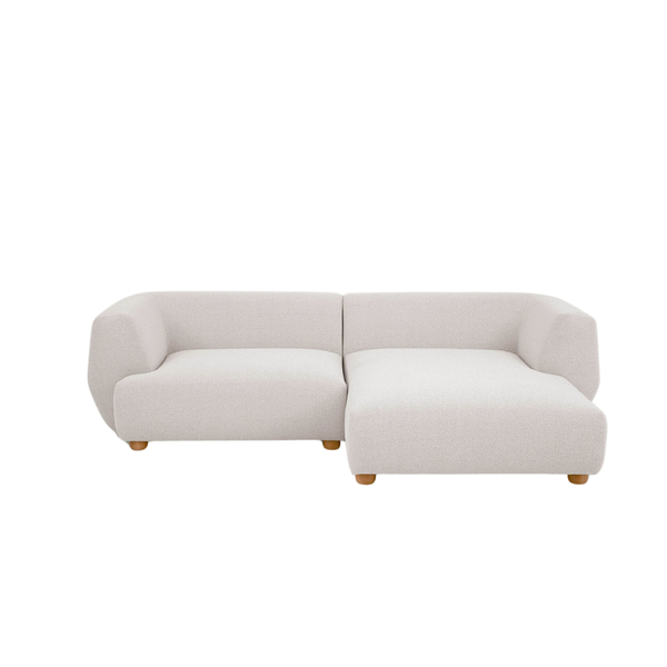 Chaiselounge-3er-Sofa Cava weiß skandinavisches Design