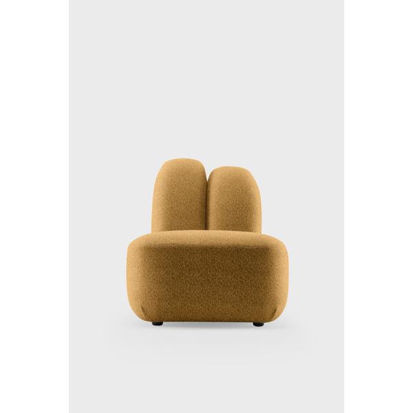 Designersessel BUNNY im modernen Design in senfgelb