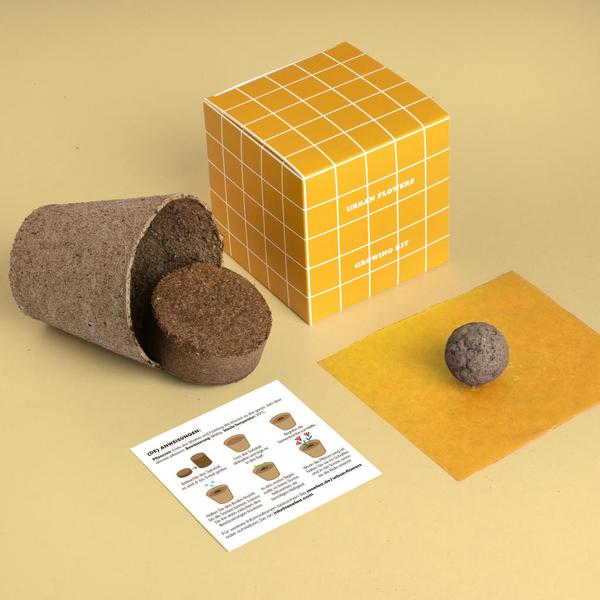 Bienenfreundliche Samenbomben DIY Geschenkideen mit Branding