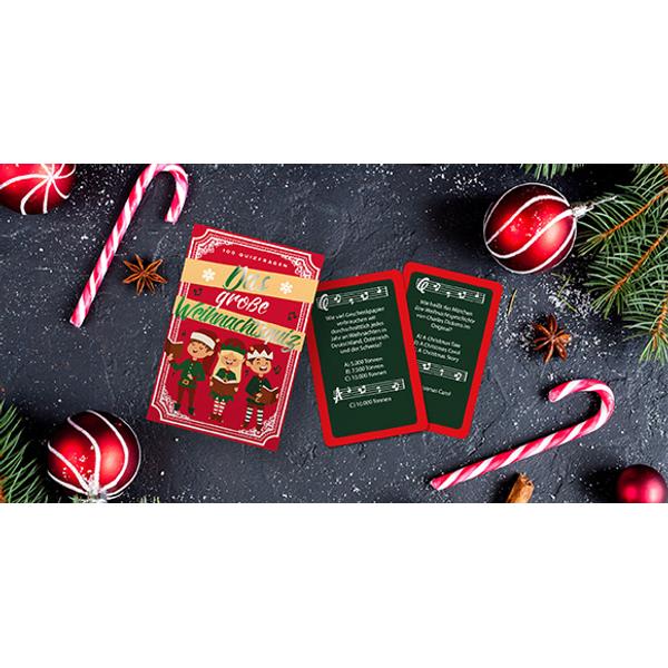 Gesellschaftsspiel Weihnachtsquiz kleines Weihnachtsgeschenk für Kollegen