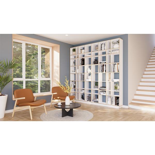Stilvolles Weisses Bücherregal im Skandi-Look - perfekt für jedes Wohnzimmer